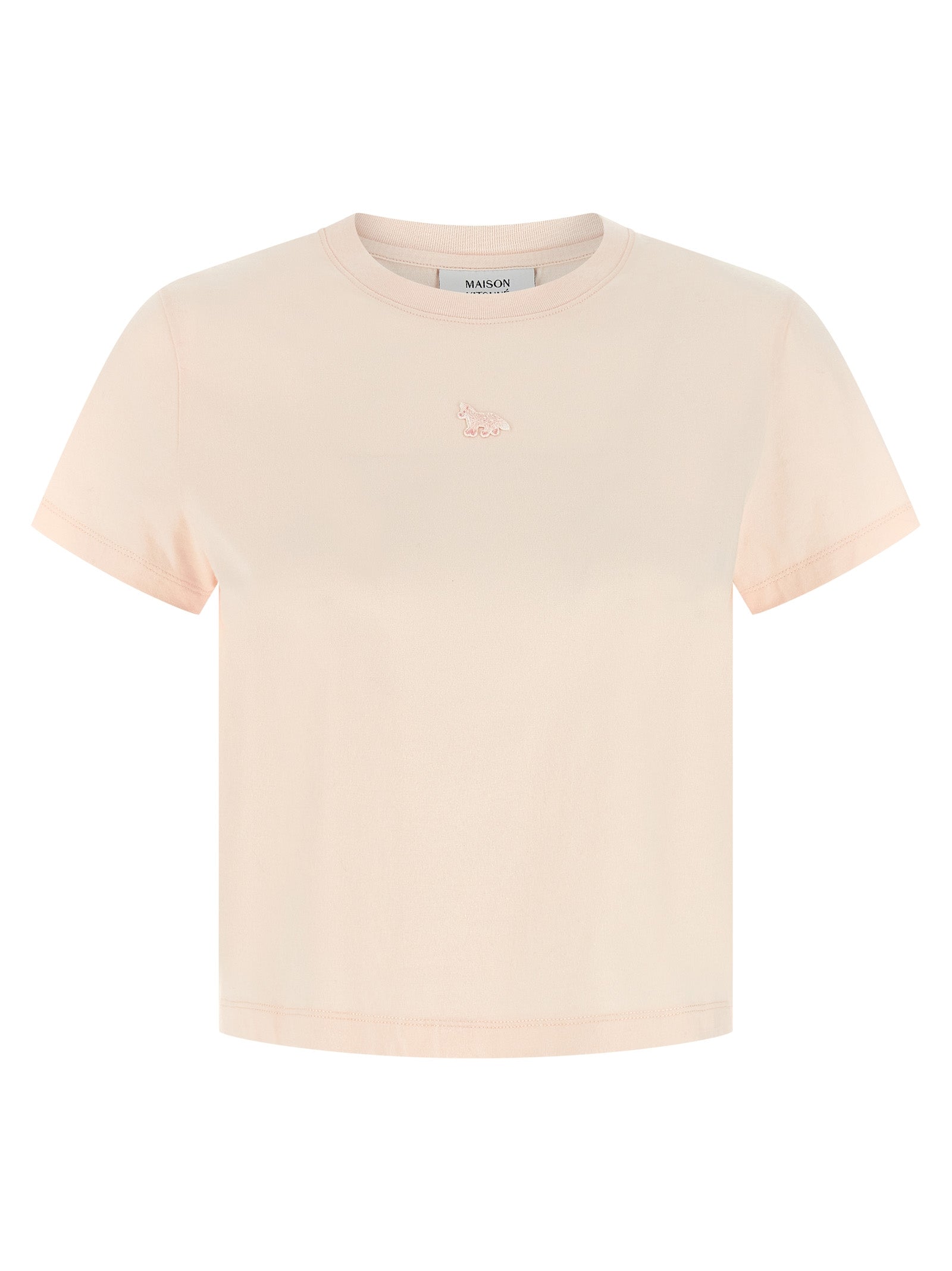 Maison Kitsuné Baby Fox T-shirt - Pink Cropped Top