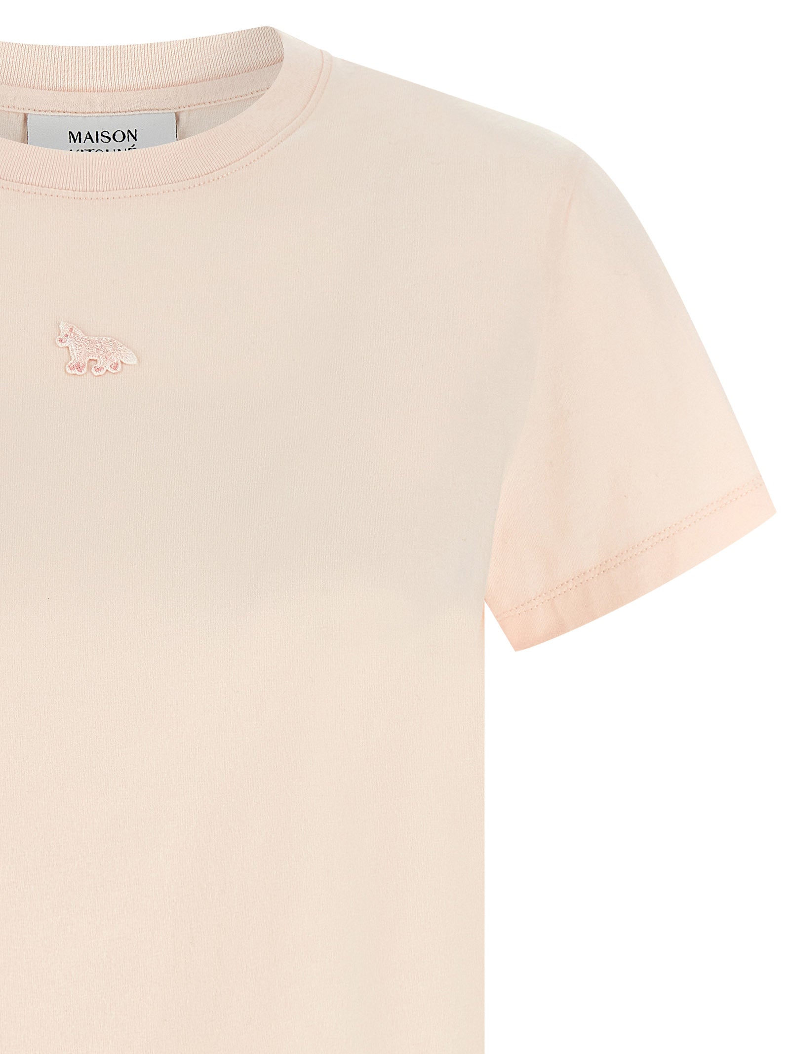 Maison Kitsuné Baby Fox T-shirt - Pink Cropped Top