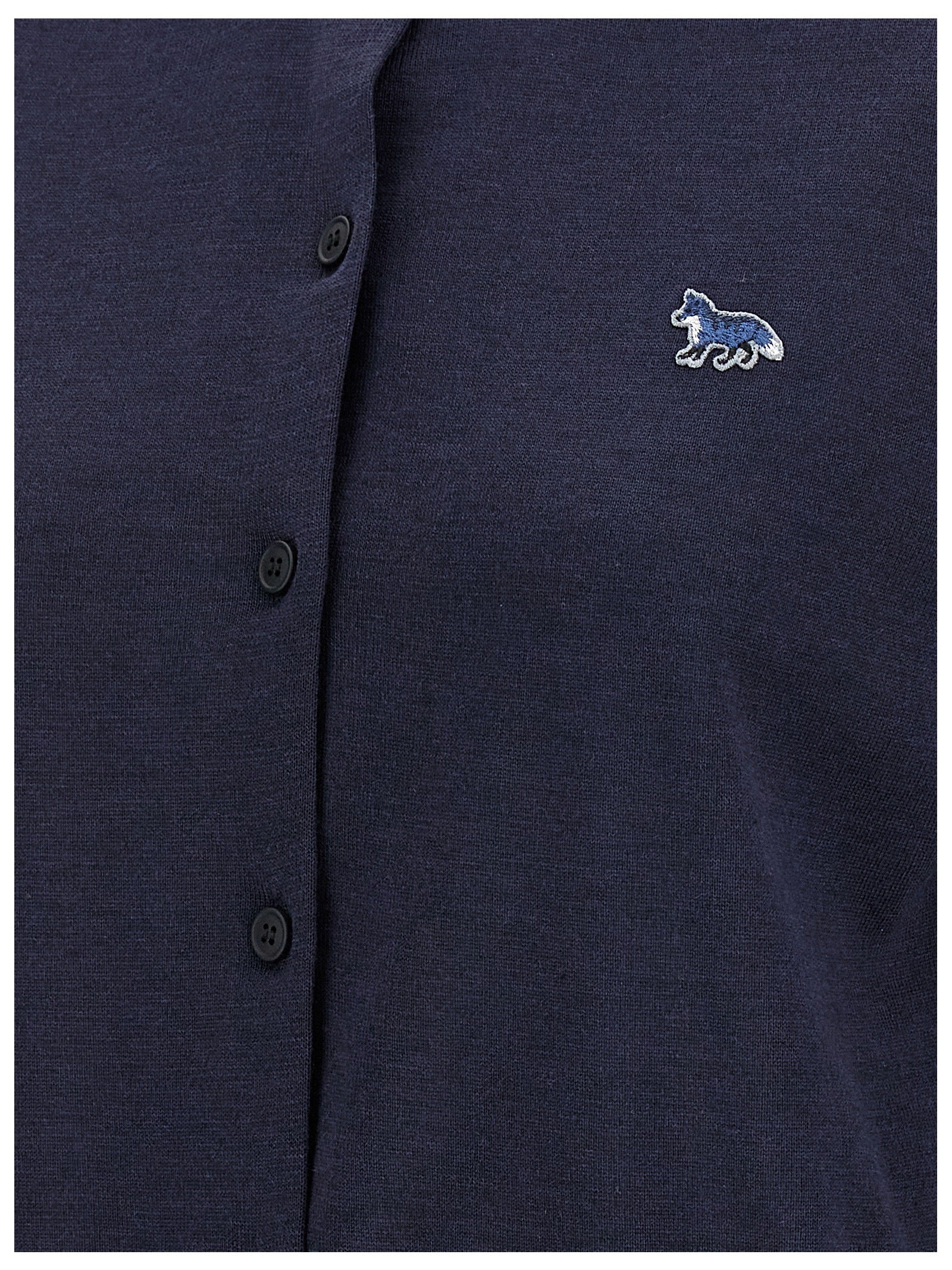 Maison Kitsuné Baby Fox Cardigan - Blue Knitwear