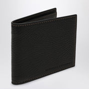Brunello Cucinelli Black Bi-fold Cardholder in Leather