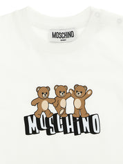 Moschino Baby Teddy Bear T‑shirt & Bermuda Suits for Girls