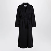 Max Mara Navy cashmere wrap coat