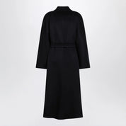 Max Mara Navy cashmere wrap coat