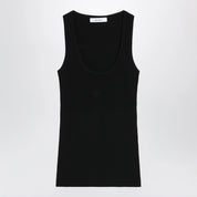 Max Mara Black ribbed tank top