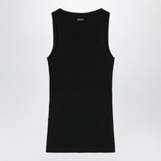 Max Mara Black ribbed tank top