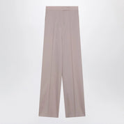 Max Mara Rose-beige wide-leg trousers