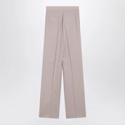 Max Mara Rose-beige wide-leg trousers