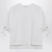 Max Mara Optical white cotton-blend jersey top