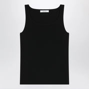 Max Mara Sleeveless viscose crêpe knit top in black