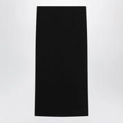 Max Mara Midi skirt in compact crêpe jersey in black