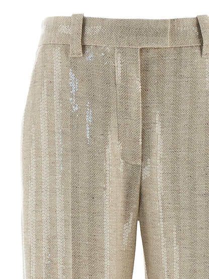 Brunello Cucinelli Herringbone Pants