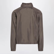 Brunello Cucinelli Taupe silk-blend jacket