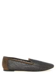 Brunello Cucinelli Embroidery Mesh Loafers