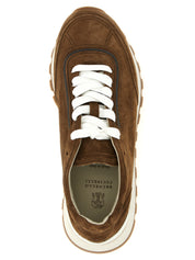 Brunello Cucinelli Monile Suede Sneakers