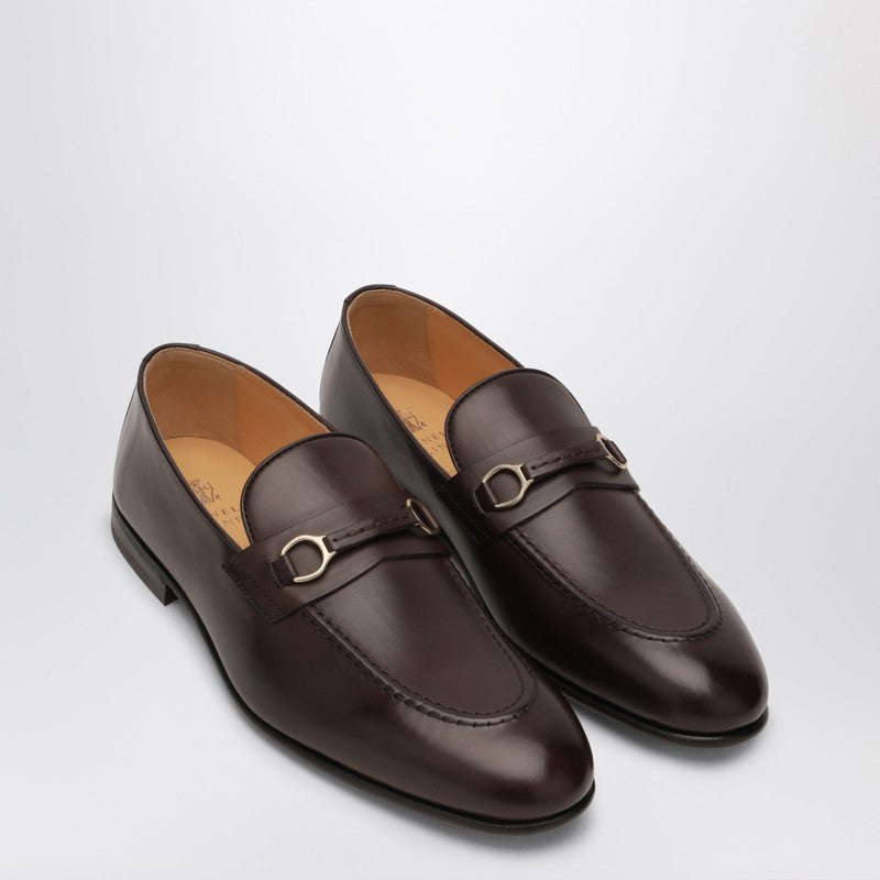 Brunello Cucinelli Brown Loafers with Bit in Calfskin