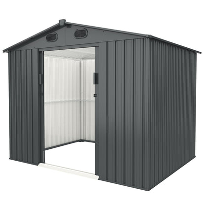 Chery Industrial [CLEARANCE] 8'x6' Metal Storage Shed - C_DOUMS0806WH01