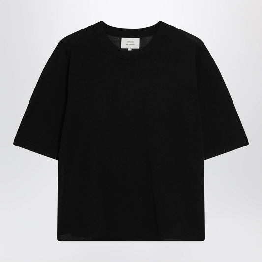 LouLou De Saison Nala Cashmere Top — Black Knitwear