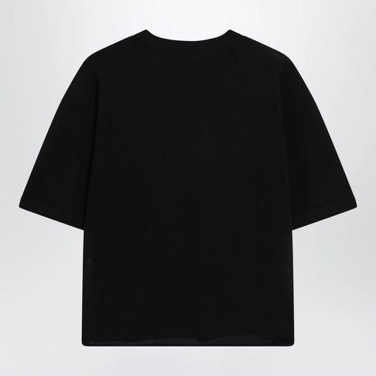 LouLou De Saison Nala Cashmere Top — Black Knitwear