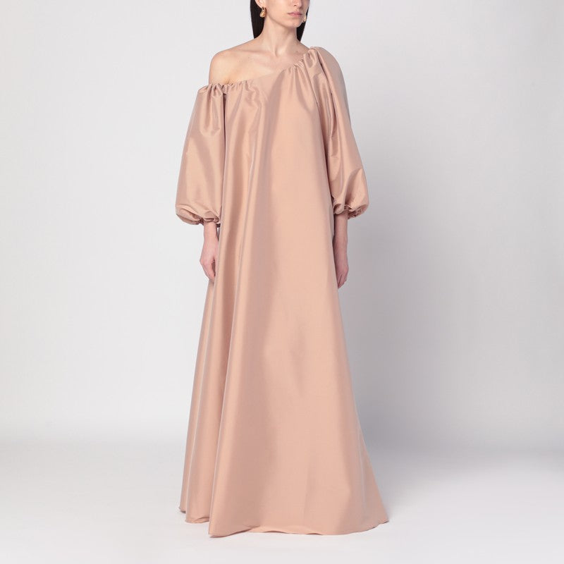 BERNADETTE Nathalie dress in nude taffeta