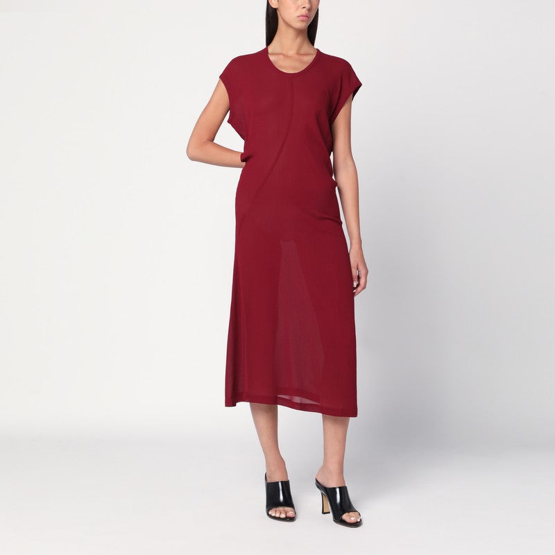 6397 S-Curve dress in bordeaux chiffon