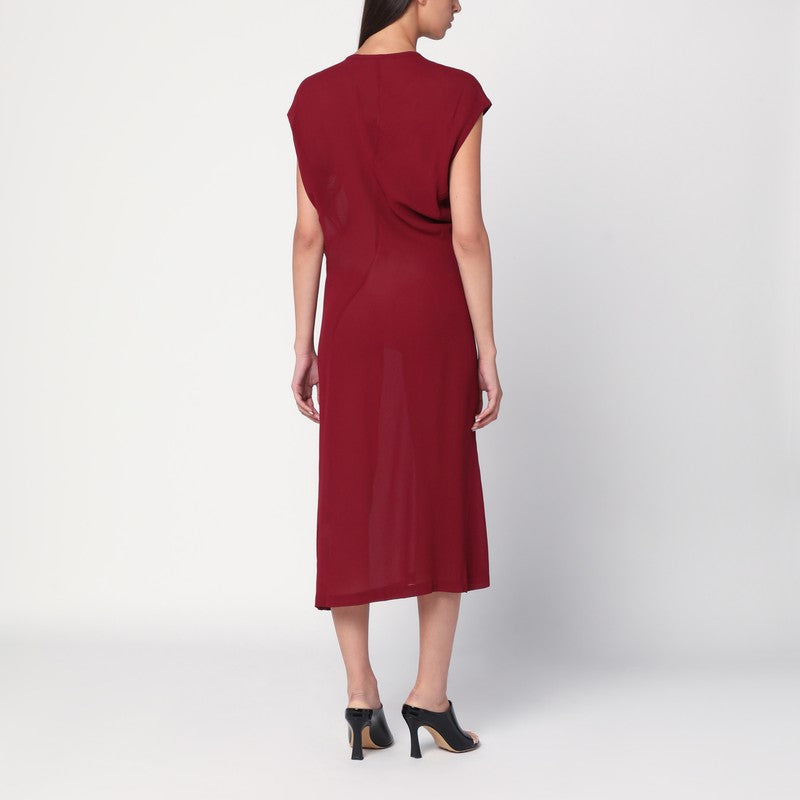 6397 S-Curve dress in bordeaux chiffon