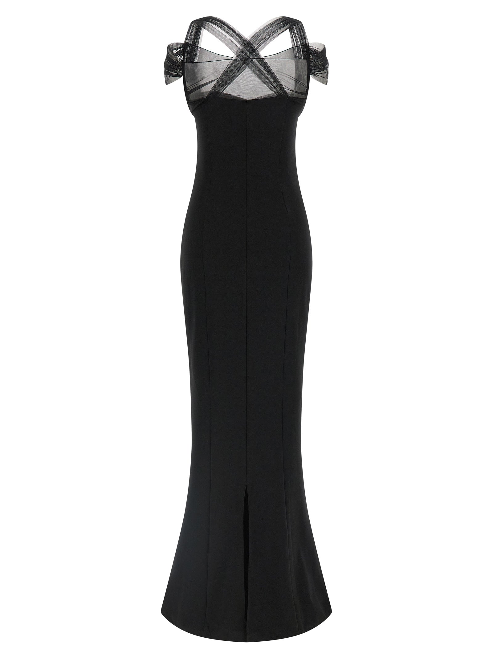 Nensi Dojaka Draped Padded Cup Maxi Dress