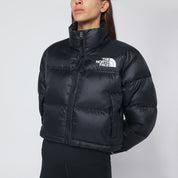 Veste courte matelassée noire The North Face