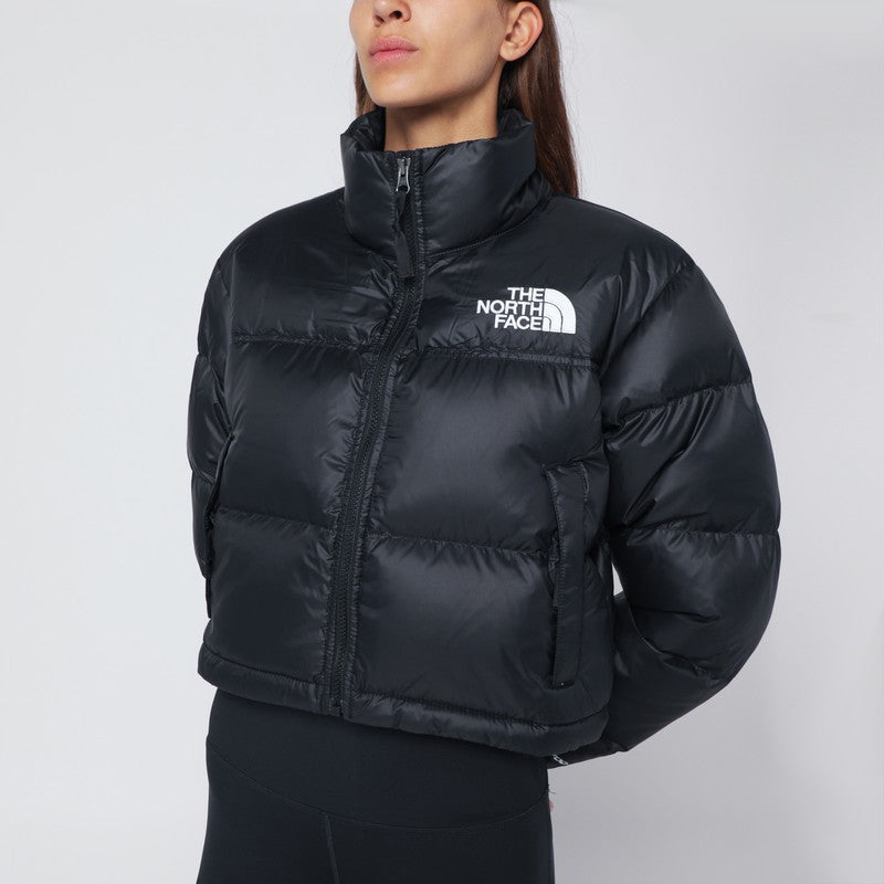 Veste courte matelassée noire The North Face