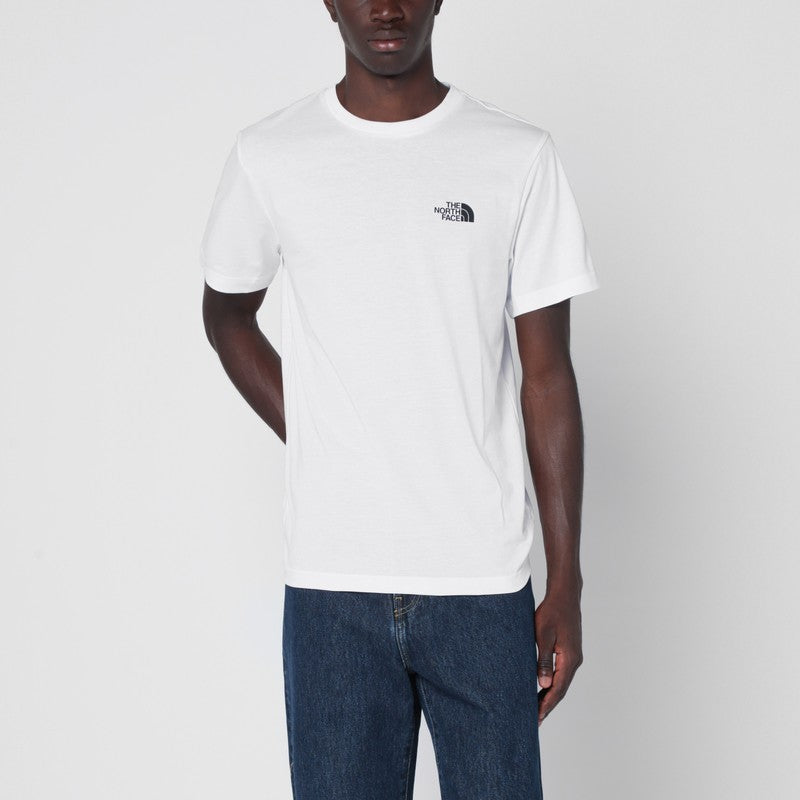 T-shirt The North Face White Simple Dome en mélange de coton
