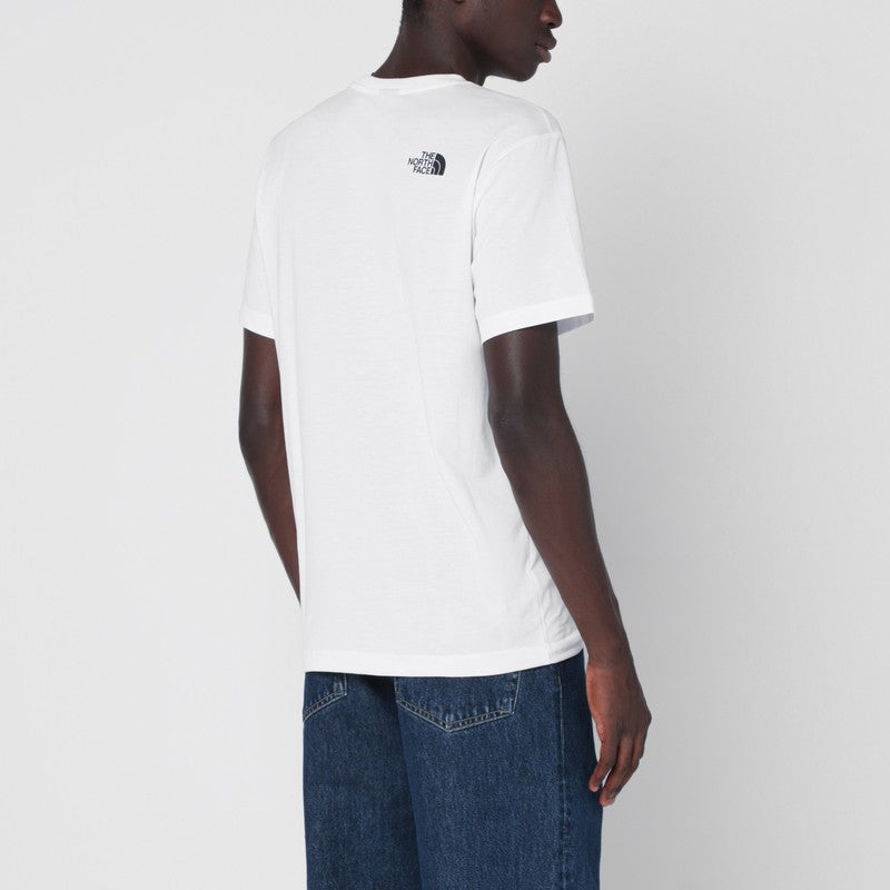 T-shirt The North Face White Simple Dome en mélange de coton