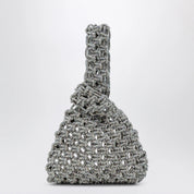 Hibourama Niky Silver Crystal Handbag — Aurora Boreale