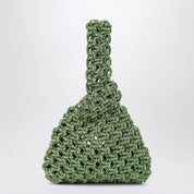 Hibourama Niky Apple Green Jewel Handbag with Crystals