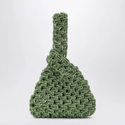 Hibourama Niky Apple Green Jewel Handbag with Crystals