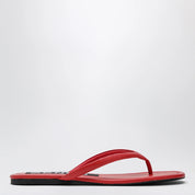 SENSO Red Nora Leather Slides for Women — Tomato Red