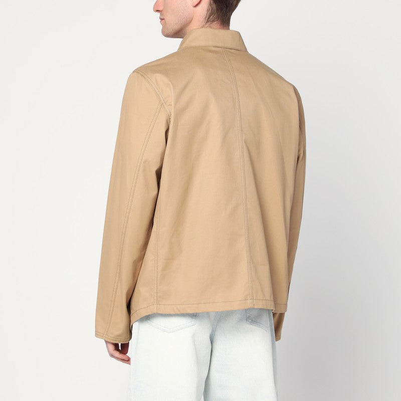 Veste surchemise beige NAMACHEKO en coton