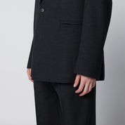 NAMACHEKO Single-Breasted Jacket Grey Pattern in Wool