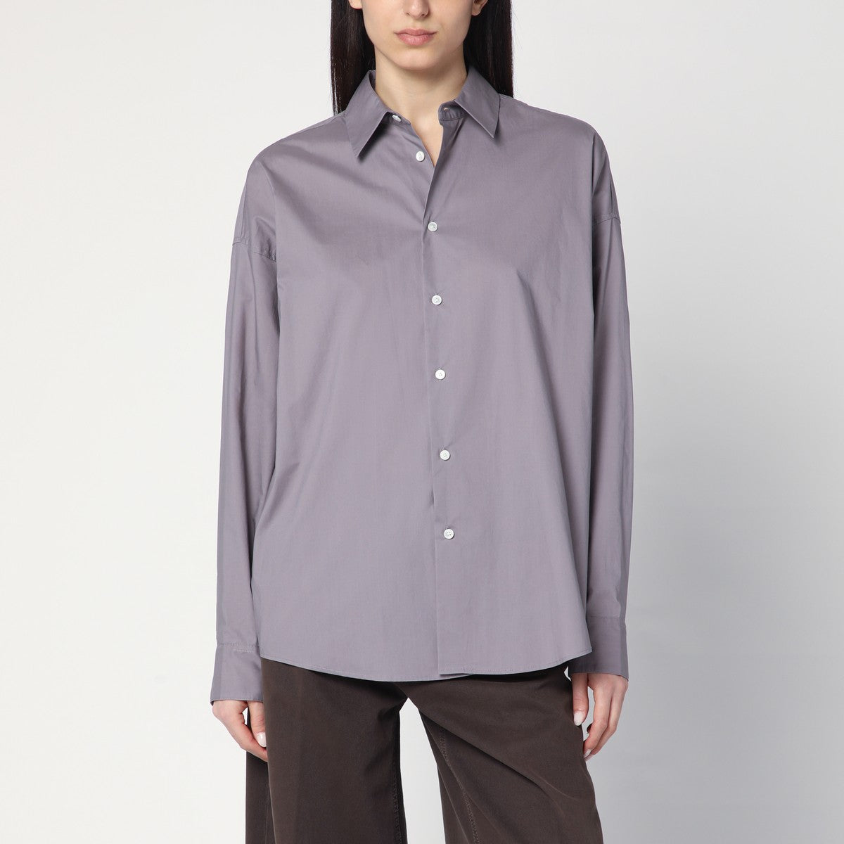 6397 New Uniform Taro-coloured shirt in cotton