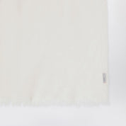 Écharpe en cachemire blanc lait Destin