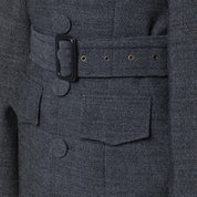 NAMACHEKO Grey wool coat with belt