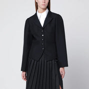 NAMACHEKO Black wool-blend jacket