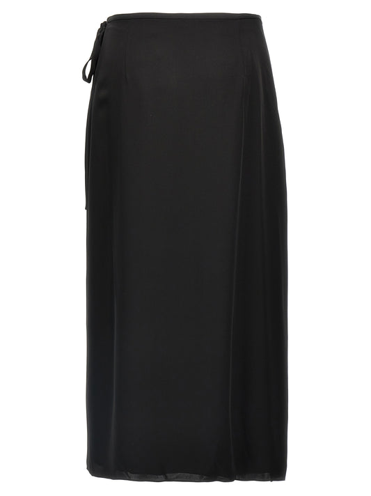 Theory Cl Tie Wrap Skirt — Silk Wrap Skirt for Women