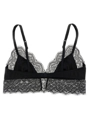 Dolce & Gabbana Lace Satin Bra — Black Luxury