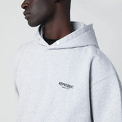 Represent Grey Oversized Hoodie — Men's Topwear