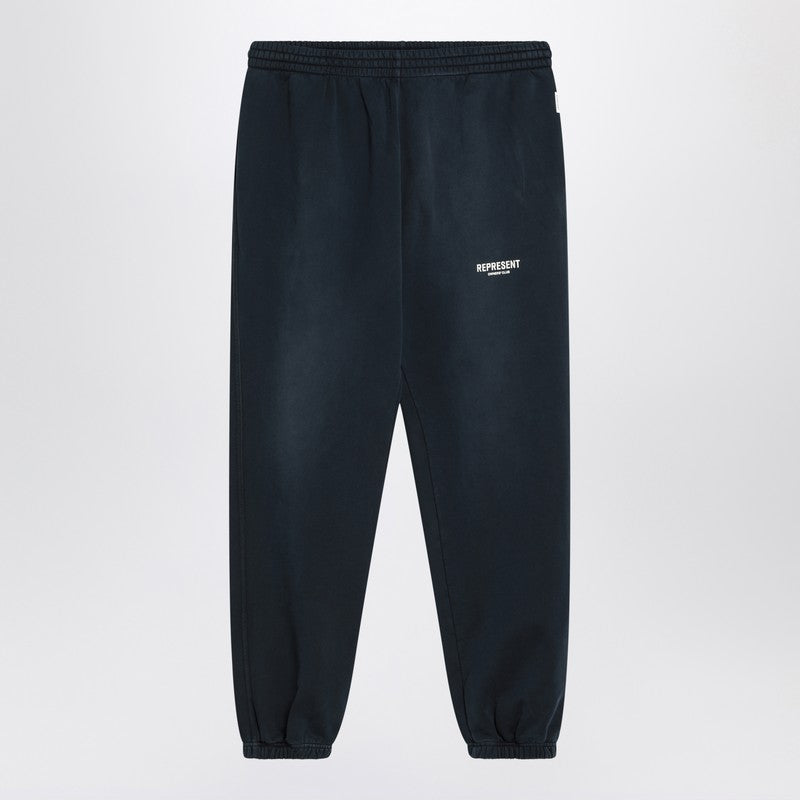 Represent Washed blue jogging pants in cotton