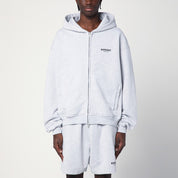 Represent Light grey oversized zip sweatshirt in cotton