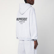 Represent Light grey oversized zip sweatshirt in cotton