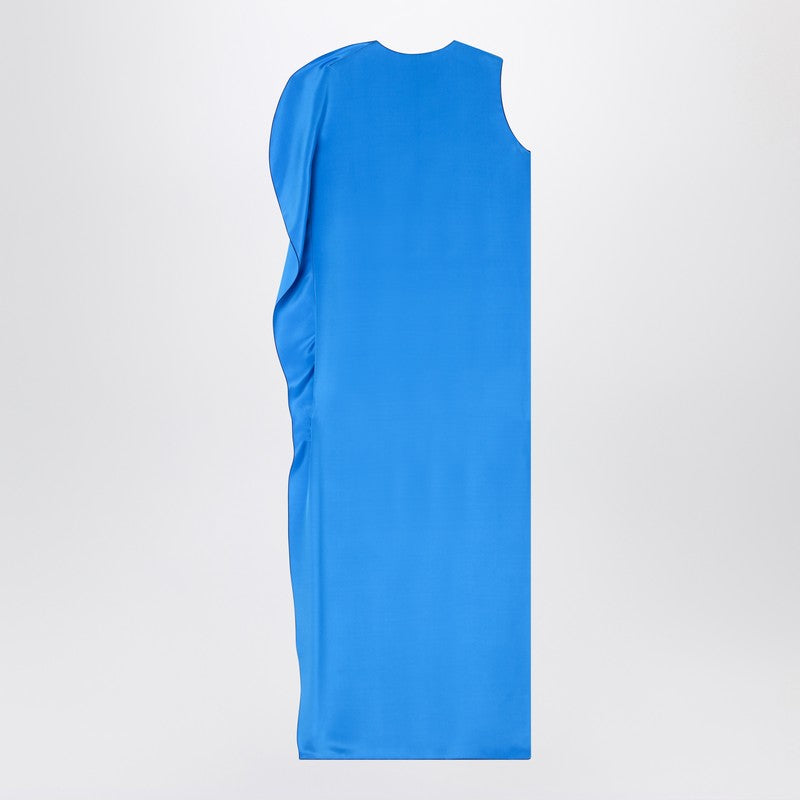Max Mara Pianoforte Light blue silk dress