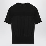 Sportmax Black T-shirt in Viscose and Wool — Women's Top