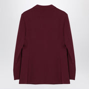 Max Mara Bordeaux double-breasted wool jacket