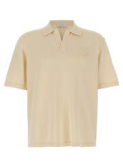 Maison Kitsuné Bold Fox Head Polo Shirt — Beige, Men